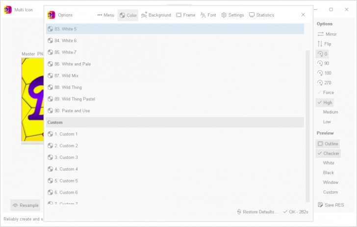 Multi Icon (โปรแกรมสร้าง และจัดการไอคอน ความละเอียดสูง)