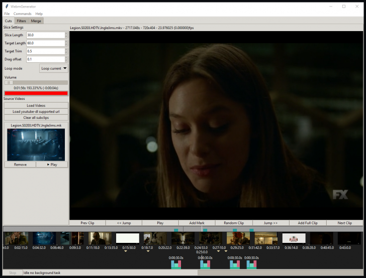 โปรแกรมตัดต่อวิดีโอ WebmGenerator