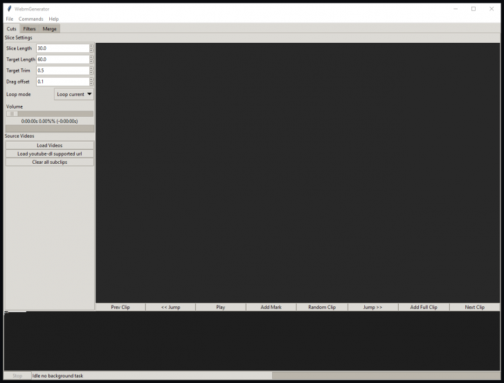 โปรแกรมตัดต่อวิดีโอ WebmGenerator
