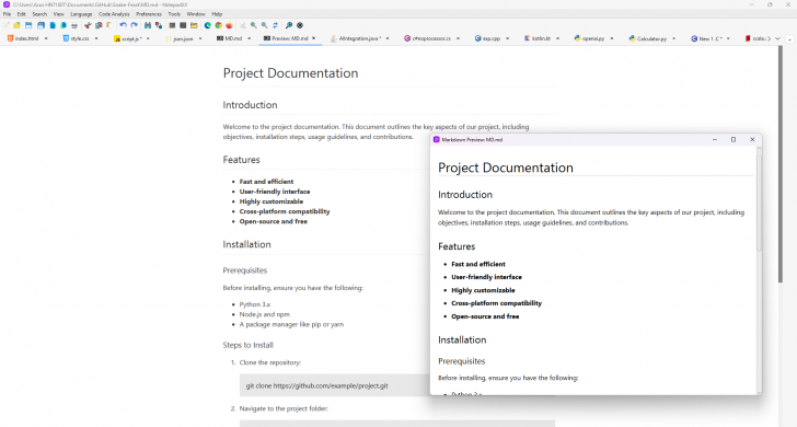 NotepadXX (โปรแกรม NotepadXX แก้ไขข้อความแบบข้ามแพลตฟอร์ม)