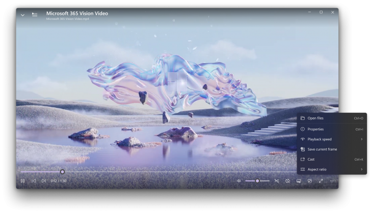 Screenbox (โปรแกรมเล่นวิดีโอแบบ Universal Windows Platform) : 