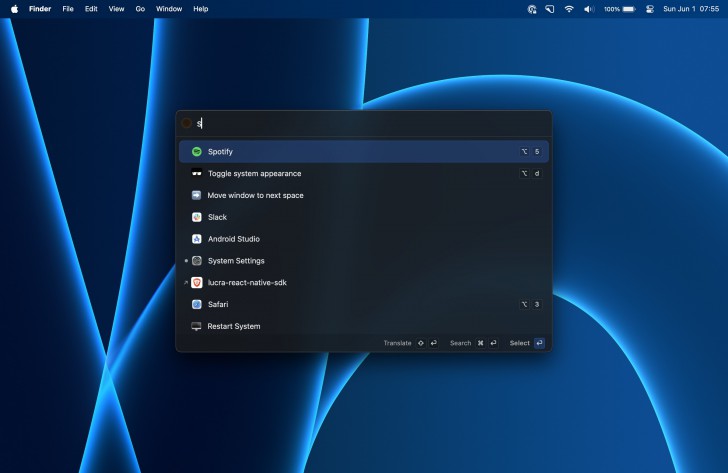 Sol (โปรแกรมเปิดโปรแกรม หรือ Launcher สำหรับ macOS)