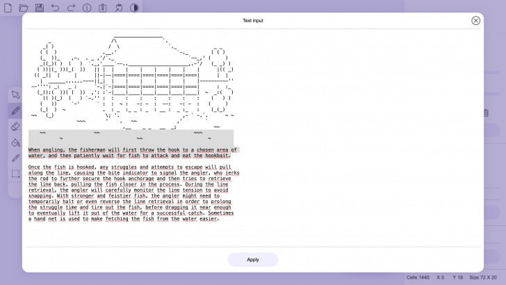 ASCII Art Paint (โปรแกรมสร้างงานกราฟิกสไตล์ ASCII)