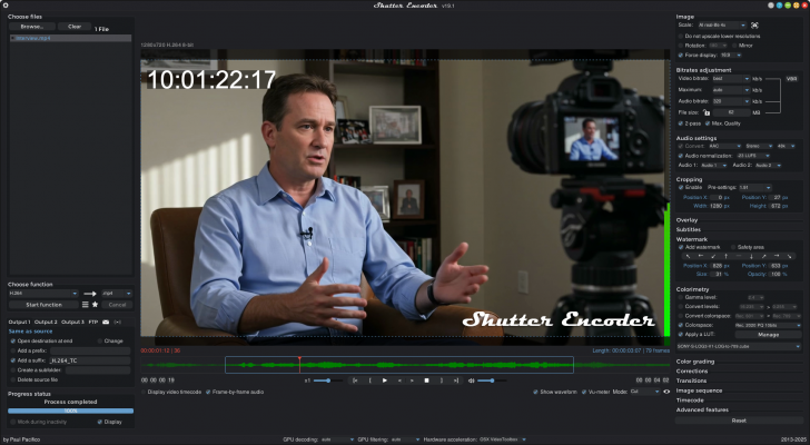 Shutter Encoder (โปรแกรมแปลงไฟล์ประสิทธิภาพสูง ลูกเล่นเยอะ)