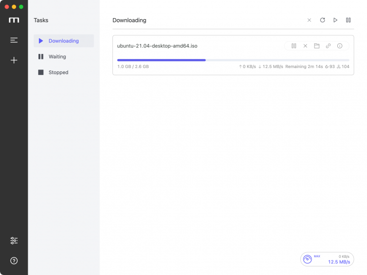 Motrix (โปรแกรมช่วยดาวน์โหลดไฟล์ครบวงจร รองรับหลายโปรโตโคอล)