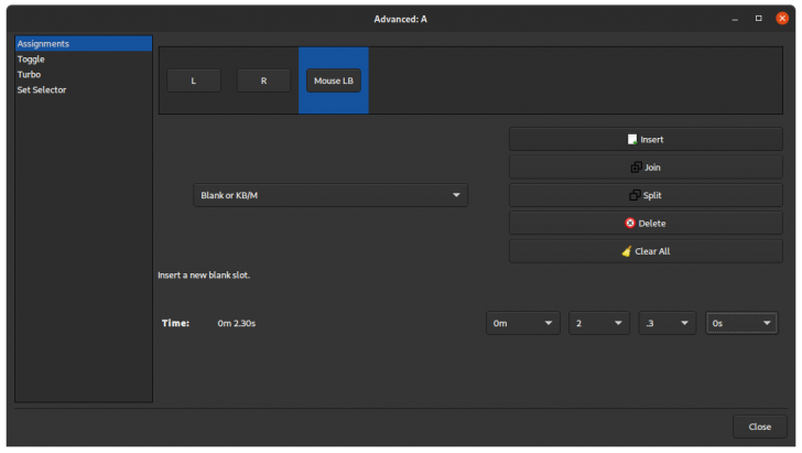 AntiMicroX (โปรแกรมแมปปุ่มคีย์บอร์ด และการควบคุมเมาส์ ไปยังจอยเกม)