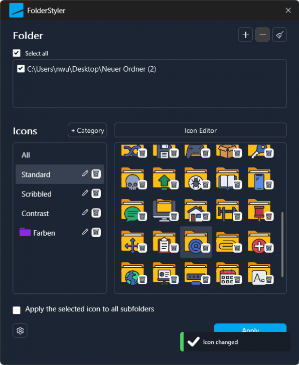 โปรแกรมเปลี่ยนสไลต์ไอคอนโฟลเดอร์ ให้สวยงามไม่จำเจ Ashampoo Folder Styler