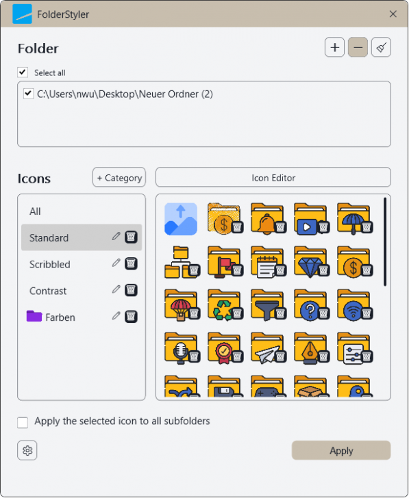 โปรแกรมเปลี่ยนสไลต์ไอคอนโฟลเดอร์ ให้สวยงามไม่จำเจ Ashampoo Folder Styler