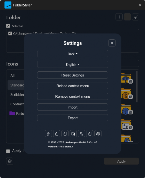โปรแกรมเปลี่ยนสไลต์ไอคอนโฟลเดอร์ ให้สวยงามไม่จำเจ Ashampoo Folder Styler