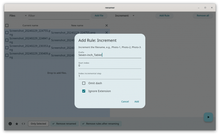 Flut Renamer (โปรแกรมช่วยเปลี่ยนชื่อไฟล์ ชื่อโฟลเดอร์ ทีละจำนวนมาก)