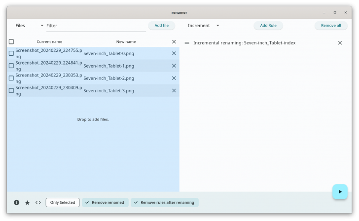 Flut Renamer (โปรแกรมช่วยเปลี่ยนชื่อไฟล์ ชื่อโฟลเดอร์ ทีละจำนวนมาก) : 