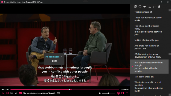 LLPlayer (โปรแกรมเล่นวิดีโอ สำหรับคนอยากเรียนภาษาต่างประเทศ)