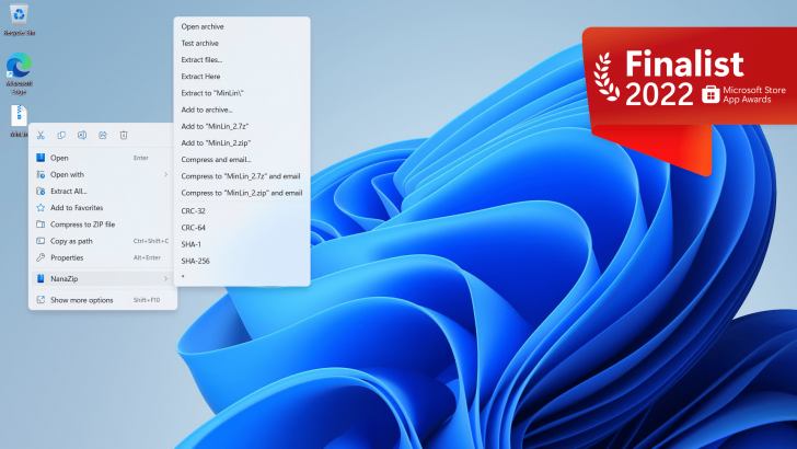 NanaZip (โปรแกรมบีบดอัดไฟล์ที่ดัดแปลงจาก 7-Zip ให้ทันสมัยมากขึ้น)
