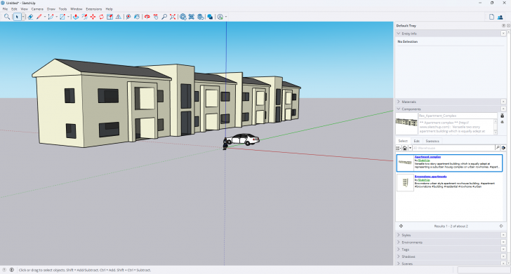 โปรแกรมออกแบบบ้าน 3 มิติ SketchUp
