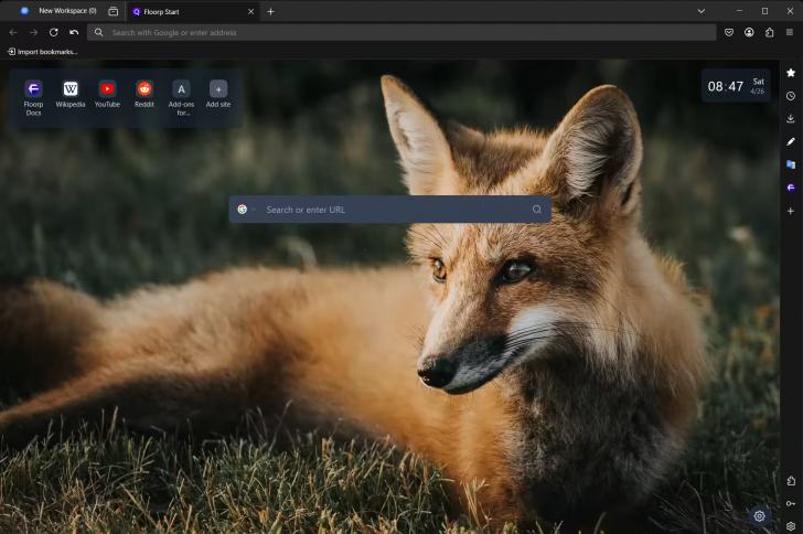Floorp (เว็บเบราว์เซอร์ที่พัฒนาต่อยอดจาก Firefox)