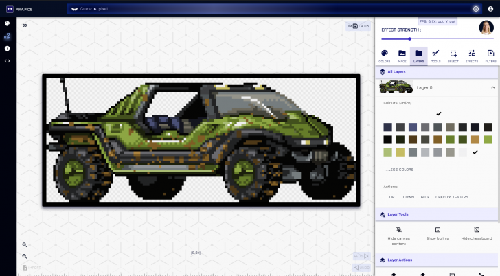 PIXA.PICS (โปรแกรมสร้าง และจัดการงานศิลปะแบบ Pixel Art ทรงพลังไม่แพ้ Photoshop)