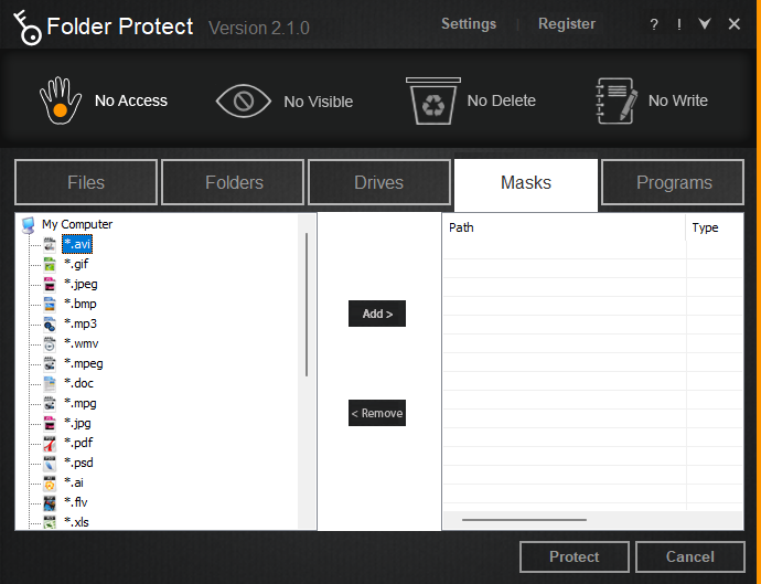 โปรแกรมปิดล็อกการเปิดโฟลเดอร์ ป้องกันการลบไฟล์ แก้ไขไฟล์ Folder Protect โปรแกรมปิดล็อกการเปิดโฟลเดอร์ ป้องกันการลบไฟล์ แก้ไขไฟล์ Folder Protect