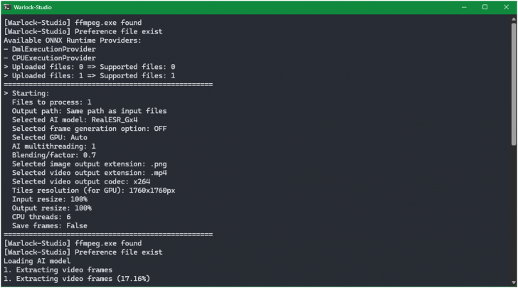Warlock-Studio (โปรแกรมเพิ่มความละเอียด ลด Noise ให้รูปภาพ และวิดีโอ)