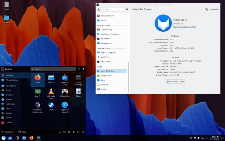 Regata OS (ระบบปฏิบัติการ Linux ที่ออกแบบมาเพื่อเอาใจผู้เล่นเกม)