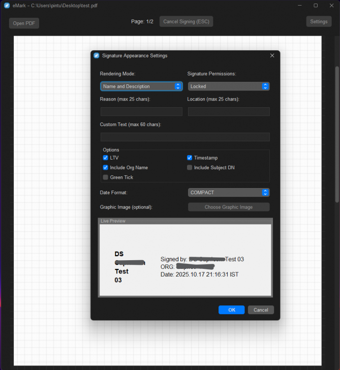 eMark (โปรแกรมเซ็นชื่อ เซ็นเอกสารดิจิทัล ไว้ใช้งานแทน Adobe Reader DC) : 