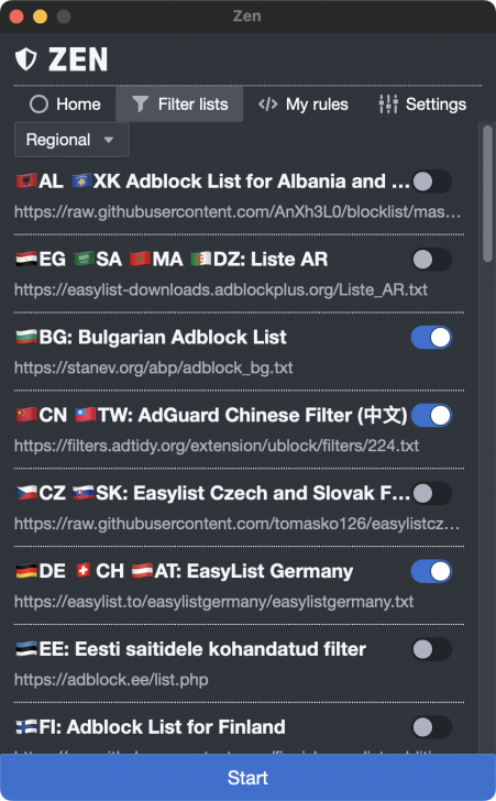 Zen (โปรแกรมบล็อกโฆษณา และปกป้องความเป็นส่วนตัว)