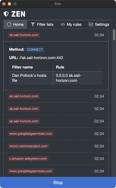 Zen (โปรแกรมบล็อกโฆษณา และปกป้องความเป็นส่วนตัว)