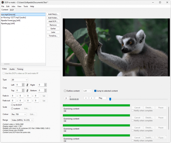 DCP-o-matic (โปรแกรมแปลงวิดีโอ เสียง และคำบรรยายให้เป็นฟอร์แมต DCP)