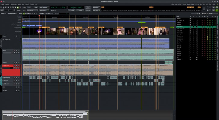 Ardour (โปรแกรม Digital Audio Workstation (DAW) ระดับมืออาชีพ) : 
