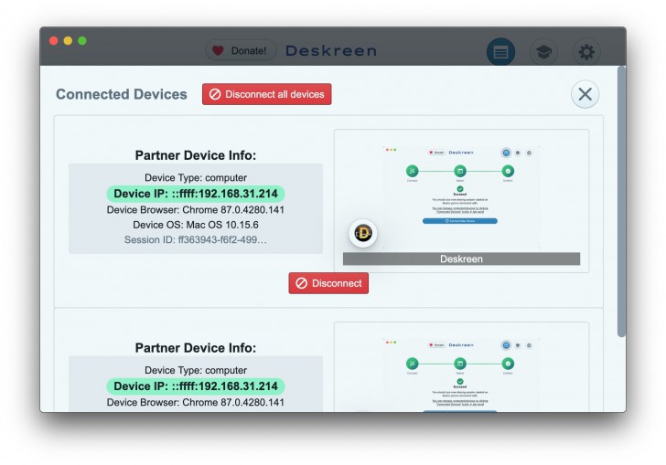 Deskreen (โปรแกรมช่วยเปลี่ยนอุปกรณ์อะไรก็ได้เป็นหน้าจอที่สองให้คอมพิวเตอร์ของคุณ)