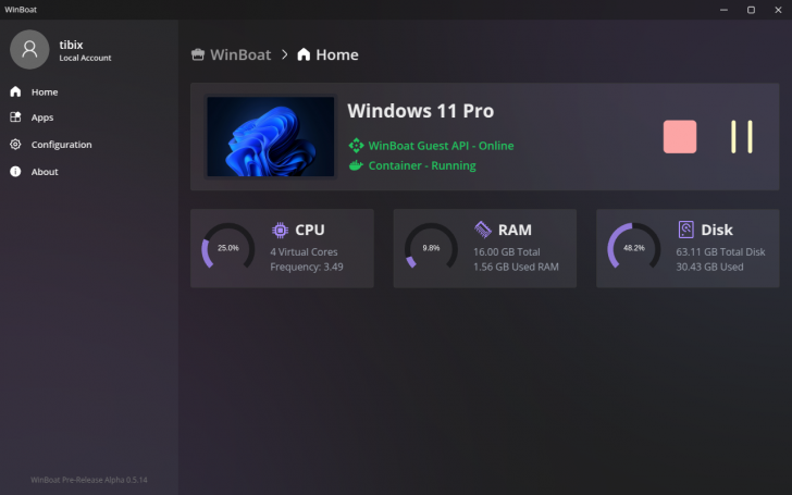 WinBoat (โปรแกรมช่วยรันซอฟต์แวร์ Windows บน Linux แจกฟรี)