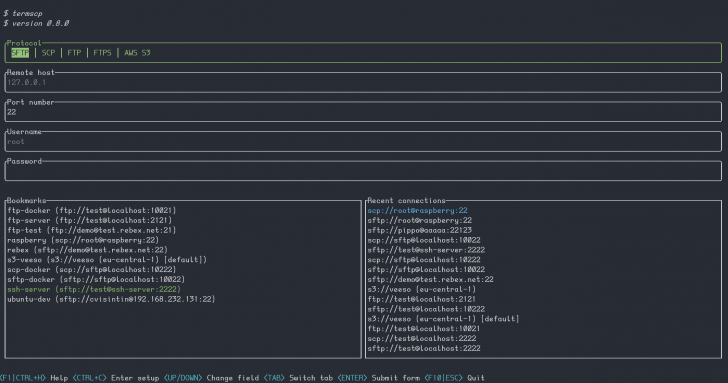 termscp (โปรแกรมถ่ายโอนไฟล์ผ่าน Terminal ลูกเล่นเยอะ)