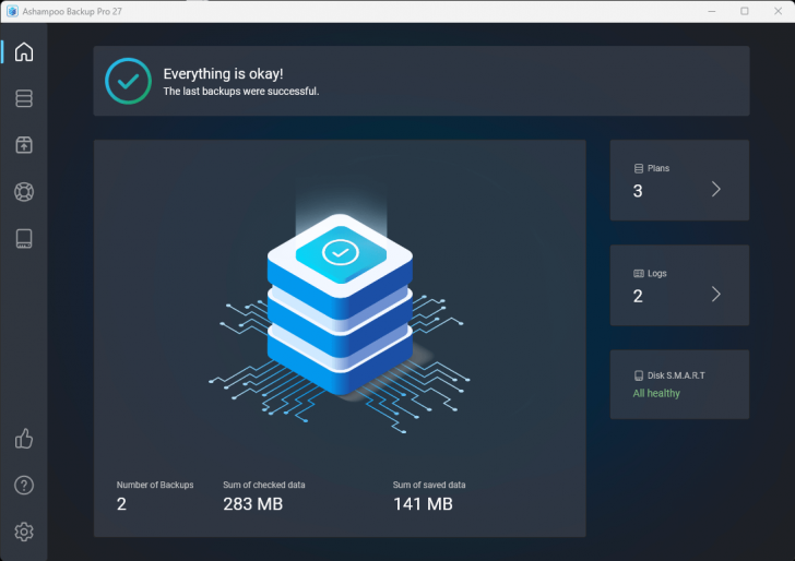 โปรแกรมสำรองข้อมูล กู้ข้อมูล Ashampoo Backup Pro