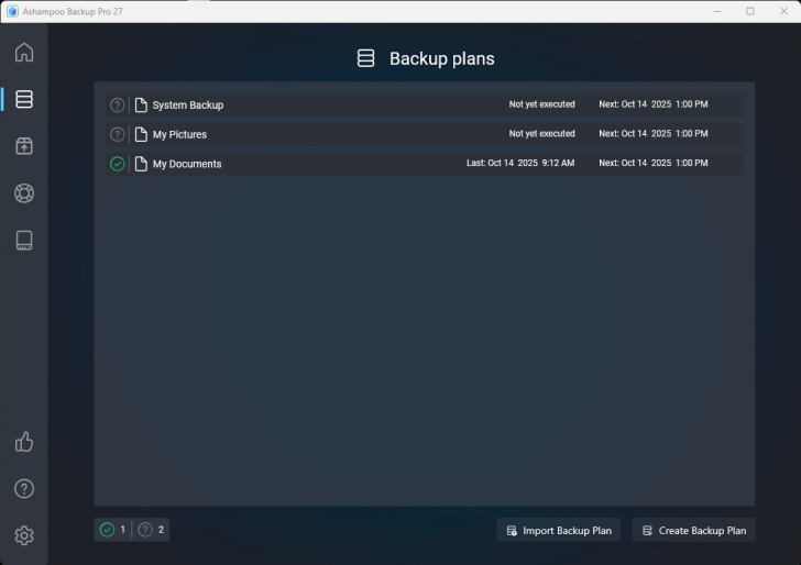 Ashampoo Backup Pro (โปรแกรมสำรองไฟล์ ข้อมูล พาร์ทิชัน ตั้งเวลา Backup ได้) : 
