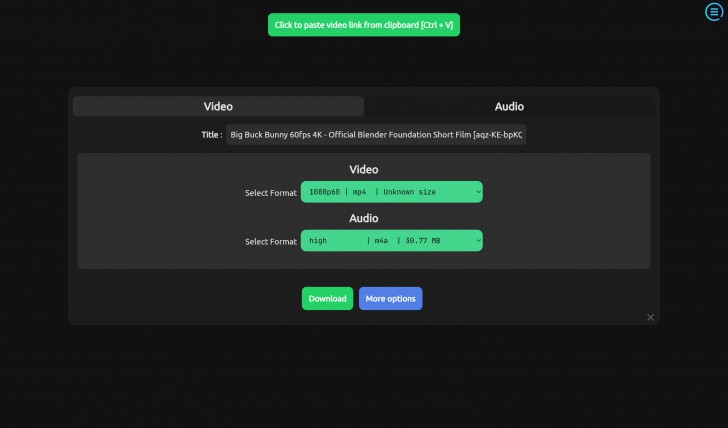 ytDownloader (โปรแกรมดาวน์โหลดวิดีโอ แยกเสียงออกจากวิดีโอ รองรับหลายเว็บ)