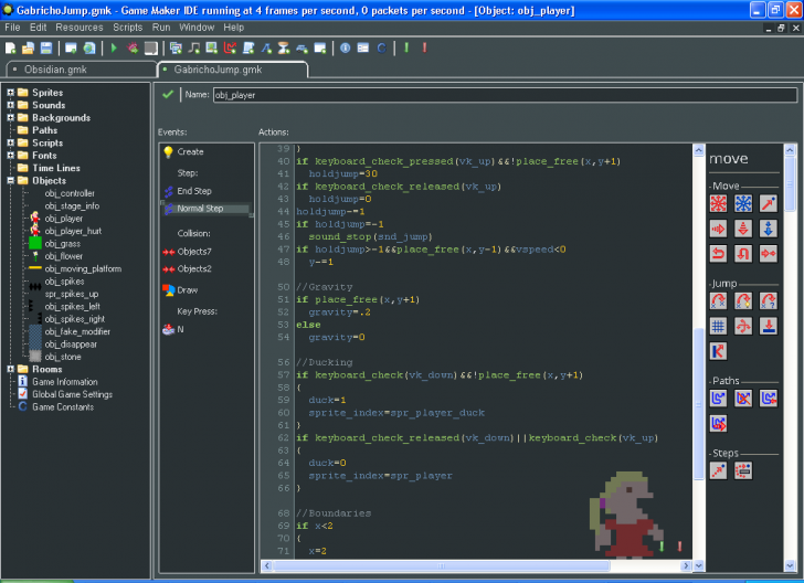 สุดยอด โปรแกรม สร้างเกม ใช้งานฟรี Game Maker