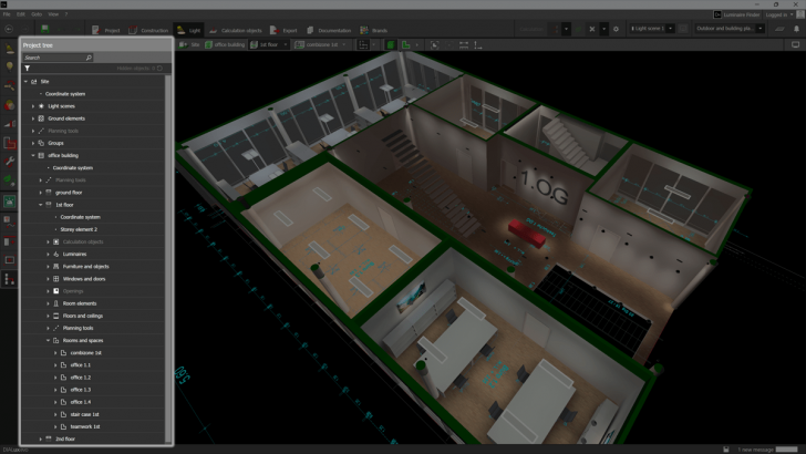 DIALux evo (โปรแกรมออกแบบ คำนวณ และจำลองแสงสว่าง ระดับมืออาชีพ)