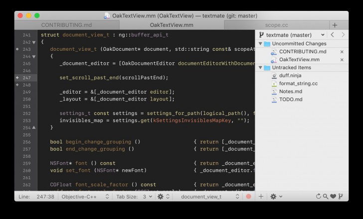 TextMate (โปรแกรมแก้ไขข้อความ ความสามารถเยอะ สำหรับ macOS)