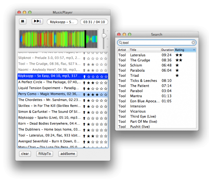 MusicPlayer (โปรแกรมเล่นเพลงสุดเรียบง่าย สำหรับ macOS)