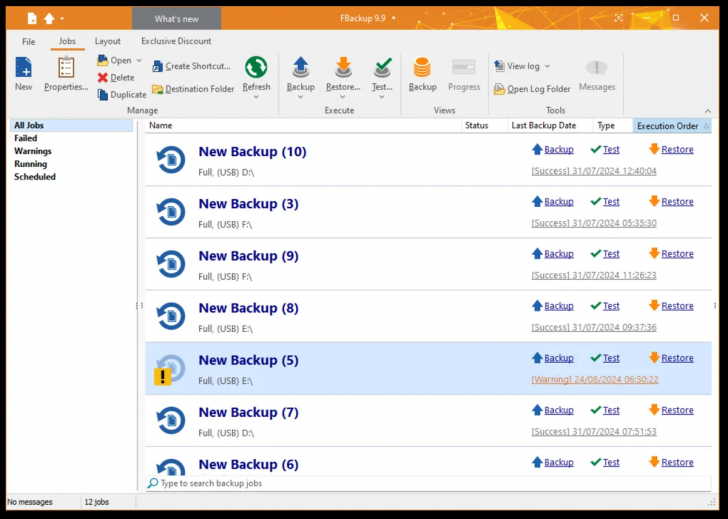 FBackup (โปรแกรมสำรองข้อมูล ลูกเล่นเยอะ ใช้งานง่าย) FBackup (โปรแกรมสำรองข้อมูล ลูกเล่นเยอะ ใช้งานง่าย)