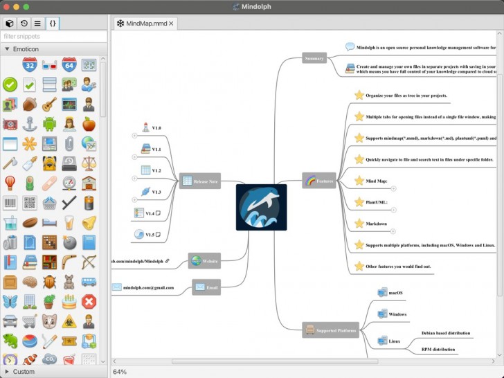 Mindolph (โปรแกรมจัดการองค์ความรู้ส่วนบุคคล แบบครบวงจร ที่รองรับ AI) Mindolph (โปรแกรมจัดการองค์ความรู้ส่วนบุคคล แบบครบวงจร ที่รองรับ AI)