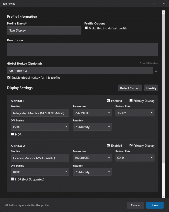 Display Profile Manager (โปรแกรมอำนวยความสะดวกในการปรับค่าหน้าจอ) Display Profile Manager (โปรแกรมอำนวยความสะดวกในการปรับค่าหน้าจอ)