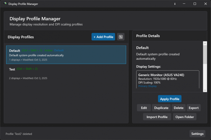 Display Profile Manager (โปรแกรมอำนวยความสะดวกในการปรับค่าหน้าจอ) Display Profile Manager (โปรแกรมอำนวยความสะดวกในการปรับค่าหน้าจอ)