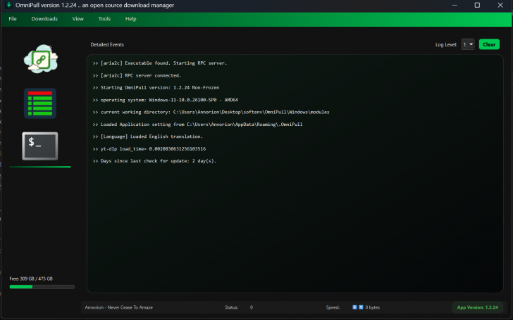OmniPull (โปรแกรมช่วยดาวน์โหลดไฟล์ ดีไซน์สวย ลูกเล่นเยอะ)