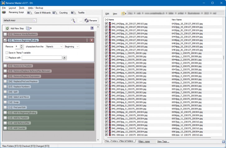Rename Master (โปรแกรมเปลี่ยนชื่อไฟล์ โฟลเดอร์ ได้พร้อมกันจำนวนมาก)
