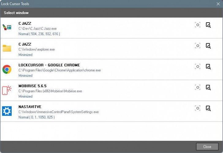 Lock Cursor Tools (โปรแกรมจำกัดพื้นที่เมาส์ ให้อยู่ในขอบเขตที่กำหนด)