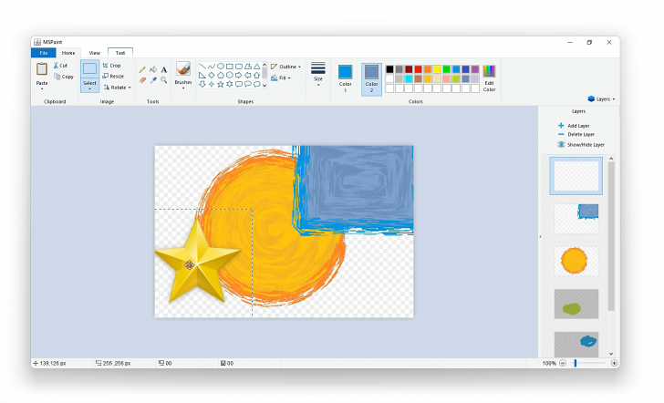 MSPaint (โปรแกรม MS Paint เวอร์ชันอัปเกรดให้ดีกว่าเดิม)