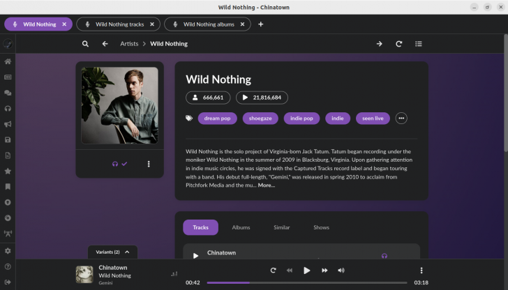 muffon (โปรแกรมฟังเพลง และค้นหาเพลง ใช้ฟรี ไม่มีโฆษณา)