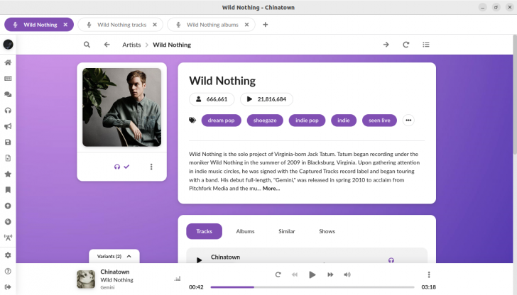 muffon (โปรแกรมฟังเพลง และค้นหาเพลง ใช้ฟรี ไม่มีโฆษณา)