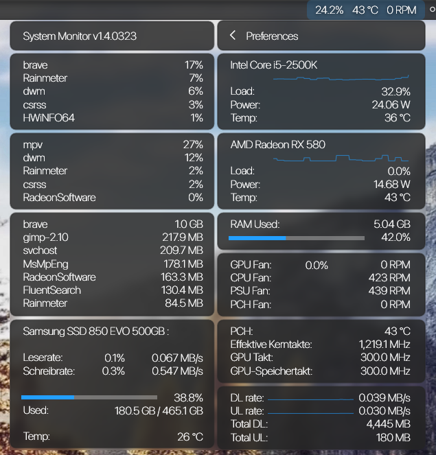 System Monitor (โปรแกรมมอนิเตอร์ดู CPU GPU HDD RAM อย่างละเอียด) System Monitor (โปรแกรมมอนิเตอร์ดู CPU GPU HDD RAM อย่างละเอียด)