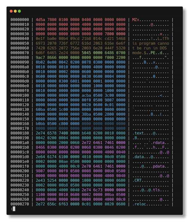 โปรแกรมดูค่าเลขฐานสิบหก hevi โปรแกรมดูค่าเลขฐานสิบหก hevi